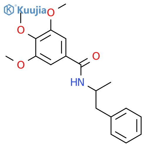 3,4,5-trimethoxy-N-(1-phenylpropan-2-yl)benzamide structure