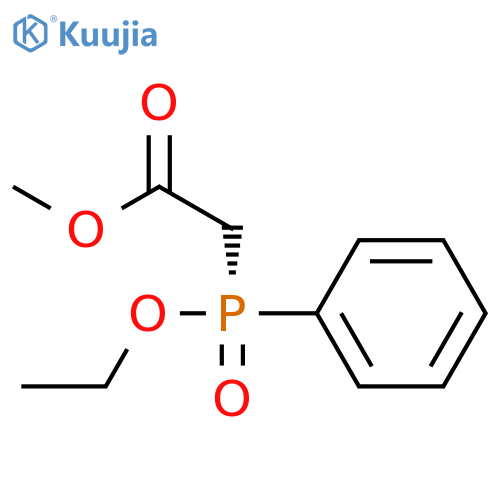 Acetic acid, [(S)-ethoxyphenylphosphinyl]-, methyl ester structure