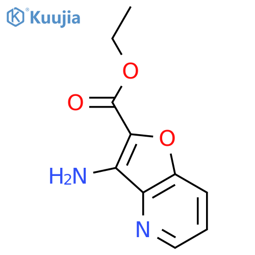 Furo[3,2-b]pyridine-2-carboxylicacid, 3-amino-, ethyl ester structure