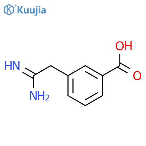 Benzoic acid,3-(2-amino-2-iminoethyl)- structure
