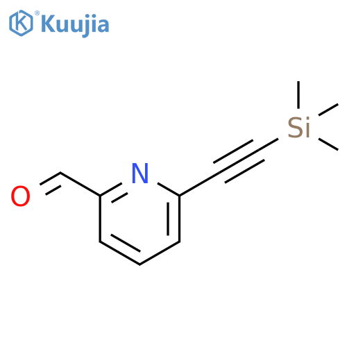2-Pyridinecarboxaldehyde, 6-[(trimethylsilyl)ethynyl]- structure