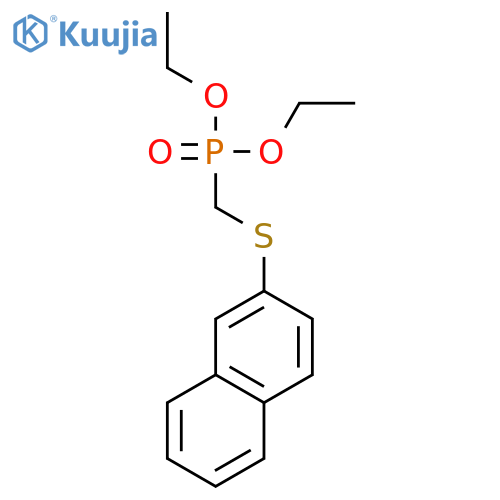 Phosphonic acid, [(2-naphthalenylthio)methyl]-, diethyl ester structure