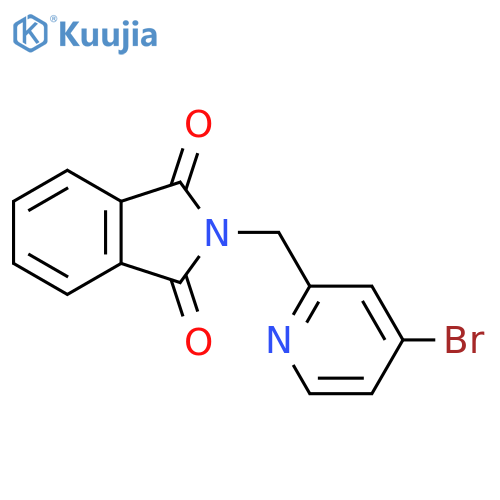 1H-Isoindole-1,3(2H)-dione, 2-[(4-bromo-2-pyridinyl)methyl]- structure
