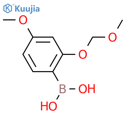 [4-Methoxy-2-(methoxymethoxy)phenyl]boronic acid structure