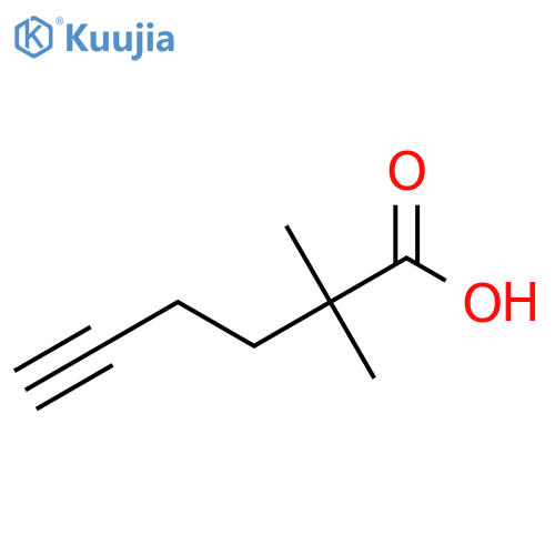 2,2-dimethylhex-5-ynoic Acid structure
