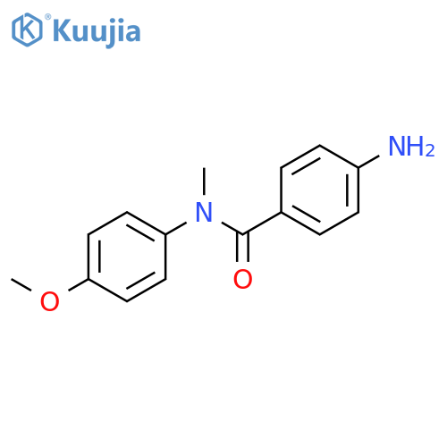 Benzamide, 4-amino-N-(4-methoxyphenyl)-N-methyl- structure