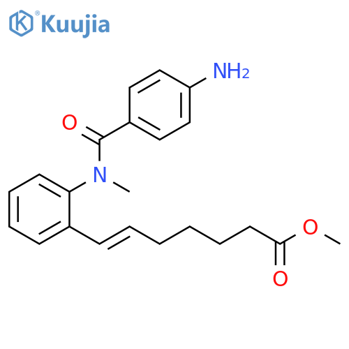 6-Heptenoic acid, 7-[2-[(4-aminobenzoyl)methylamino]phenyl]-, methylester, (E)- structure