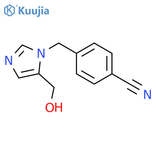 Benzonitrile,4-[[5-(hydroxymethyl)-1H-imidazol-1-yl]methyl]- structure