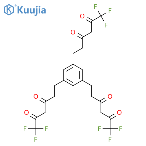 2,4-Hexanedione, 6,6',6''-(1,3,5-benzenetriyl)tris[1,1,1-trifluoro- structure