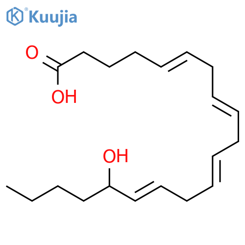 5,8,11,14-Eicosatetraenoic acid, 16-hydroxy-, (5Z,8Z,11Z,14Z,16R)- structure