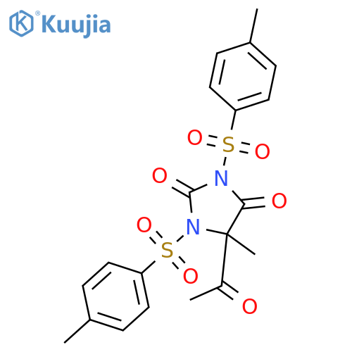 2,4-Imidazolidinedione,5-acetyl-5-methyl-1,3-bis[(4-methylphenyl)sulfonyl]- structure