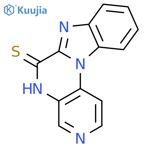 Pyrido[3',4':5,6]pyrazino[1,2-a]benzimidazole-6(5H)-thione structure