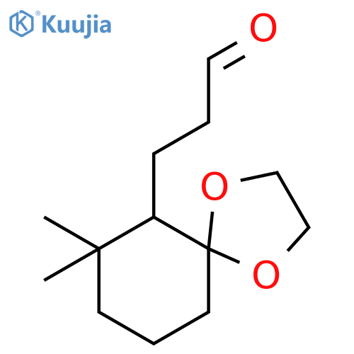 1,4-DIOXASPIRO[4.5]DECANE-6-PROPANAL, 7,7-DIMETHYL- structure