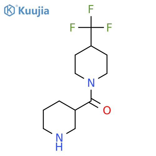 Piperidin-3-yl(4-(trifluoromethyl)piperidin-1-yl)methanone structure
