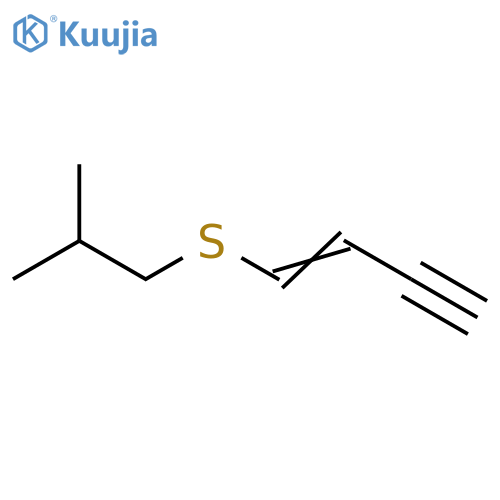 1-Buten-3-yne, 1-[(2-methylpropyl)thio]- structure