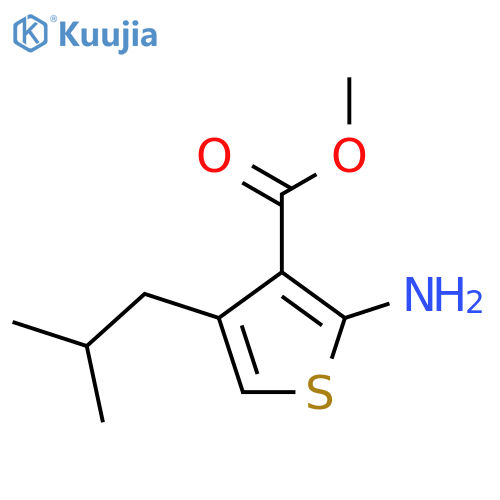 methyl 2-amino-4-isobutylthiophene-3-carboxylate structure