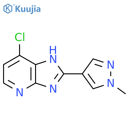 7-Chloro-2-(1-methyl-1H-pyrazol-4-yl)-3H-imidazo[4,5-b]pyridine structure