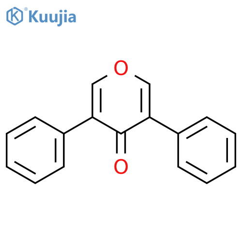 3,5-diphenyl-4H-pyran-4-one structure