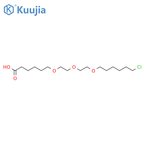 6-(2-(2-((6-Chlorohexyl)oxy)ethoxy)ethoxy)hexanoic acid structure