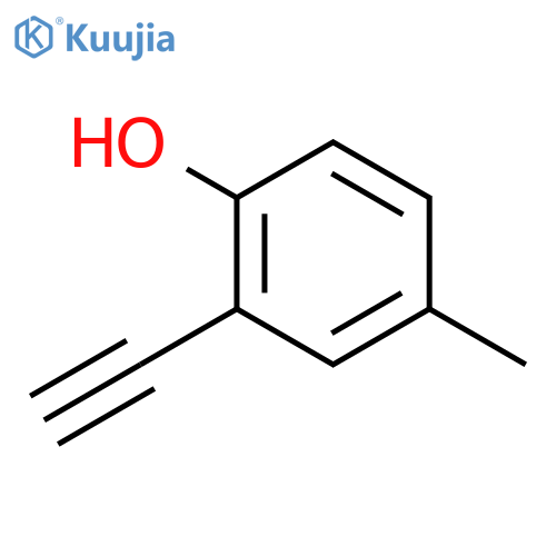 Phenol,2-ethynyl-4-methyl- structure