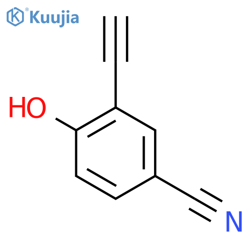 Benzonitrile, 3-ethynyl-4-hydroxy- structure