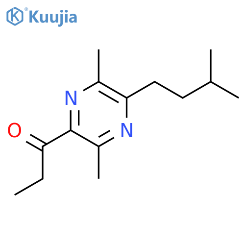 1-Propanone, 1-[3,6-dimethyl-5-(3-methylbutyl)pyrazinyl]- structure