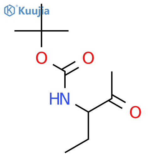 Carbamic acid,(1-ethyl-2-oxopropyl)-, 1,1-dimethylethyl ester (9CI) structure