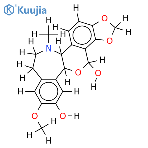 10,11-methanediyldioxy-2-methoxy-16-methyl-(6alpha)-rheadane-3,8alpha-diol structure