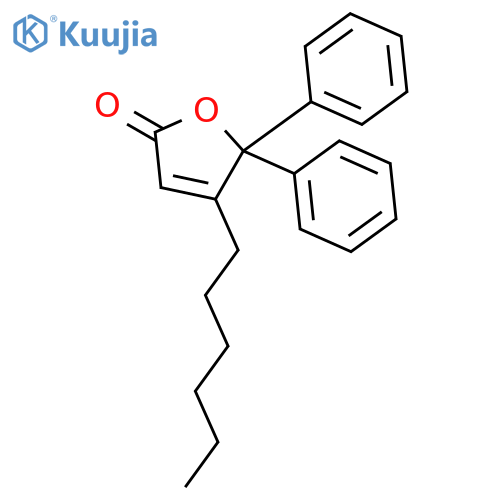 2(5H)-Furanone, 4-hexyl-5,5-diphenyl- structure