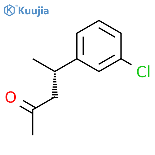 2-Pentanone, 4-(3-chlorophenyl)-, (S)- structure