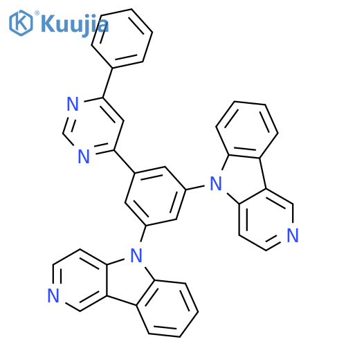 5H-Pyrido[4,3-b]indole, 5,5'-[5-(6-phenyl-4-pyrimidinyl)-1,3-phenylene]bis- structure