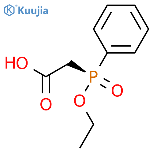 Acetic acid, [(R)-ethoxyphenylphosphinyl]- structure