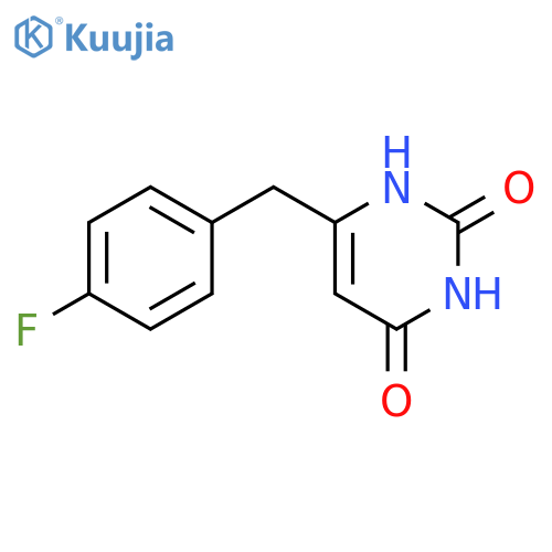 6-(4-fluorobenzyl)pyrimidine-2,4(1H,3H)-dione structure