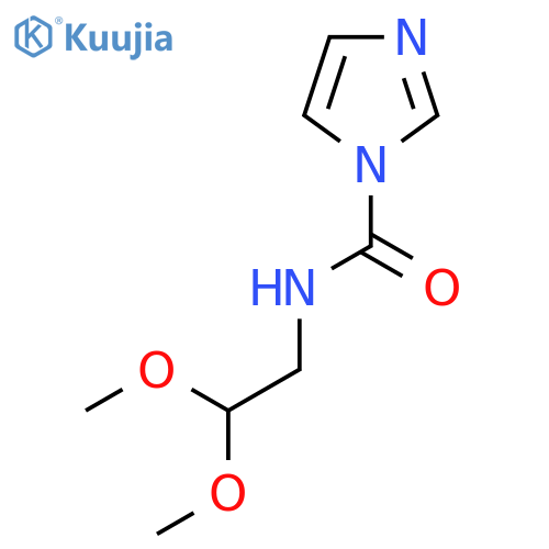 N-(2,2-dimethoxyethyl)-1H-imidazole-1-carboxamide structure