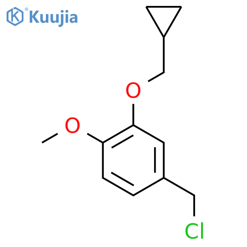 4-(Chloromethyl)-2-(cyclopropylmethoxy)-1-methoxybenzene structure