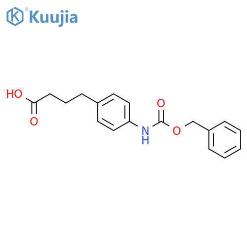 Benzenebutanoic acid, 4-[[(phenylmethoxy)carbonyl]amino]- structure