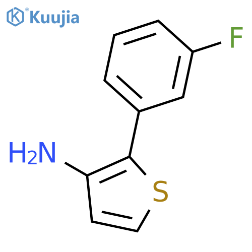 3-Thiophenamine, 2-(3-fluorophenyl)- structure