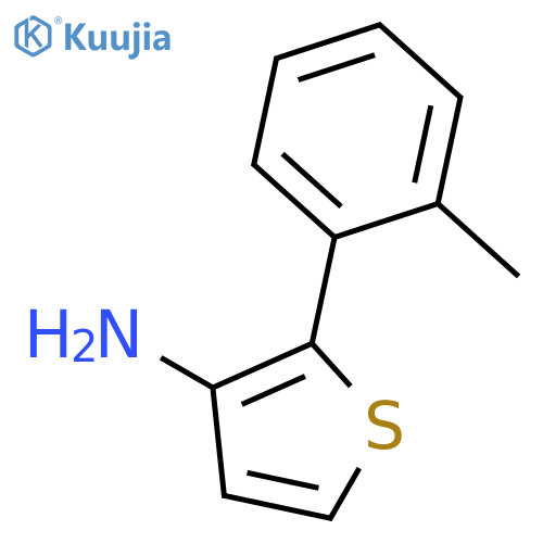 3-Thiophenamine, 2-(2-methylphenyl)- structure