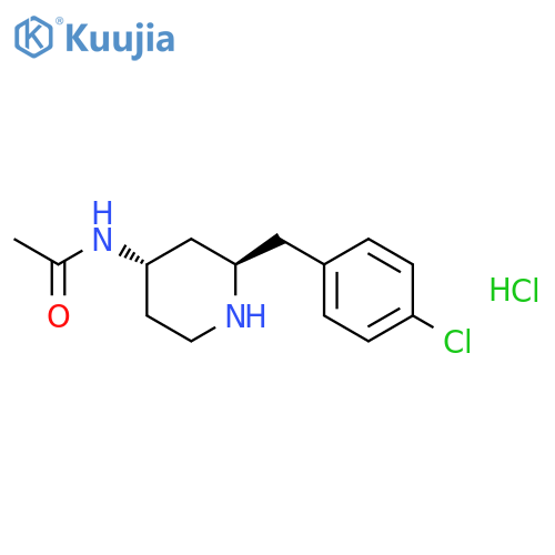 Trans-N-2-(4-chlorophenyl)methyl-4-piperidinyl-acetamide Monohydrochloride (9CI) structure