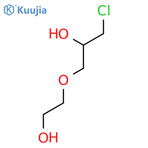 1-chloro-3-(2-hydroxyethoxy)propan-2-ol structure