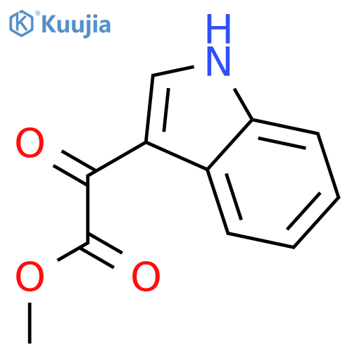 methyl 2-(1H-indol-3-yl)-2-oxoacetate structure