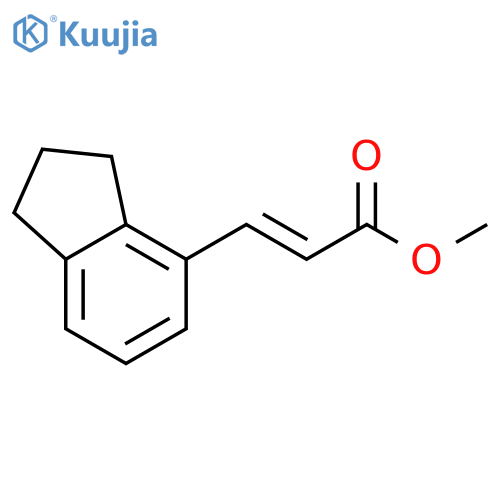 2-Propenoic acid, 3-(2,3-dihydro-1H-inden-4-yl)-, methyl ester structure