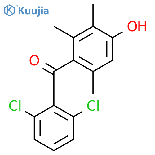 Methanone, (2,6-dichlorophenyl)(4-hydroxy-2,3,6-trimethylphenyl)- structure