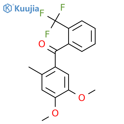 Methanone, (4,5-dimethoxy-2-methylphenyl)[2-(trifluoromethyl)phenyl]- structure
