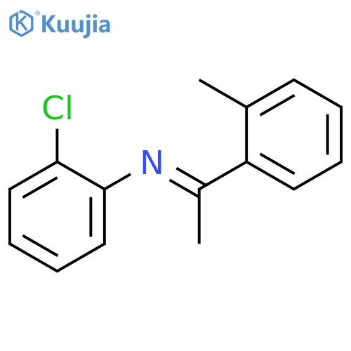 Benzenamine, 2-chloro-N-[1-(2-methylphenyl)ethylidene]-, (E)- structure
