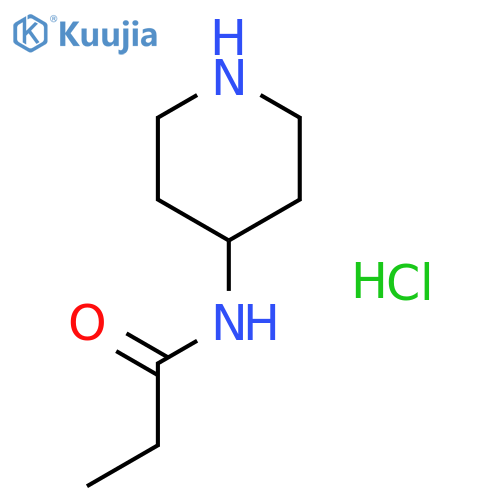 N-(piperidin-4-yl)propanamide hydrochloride structure