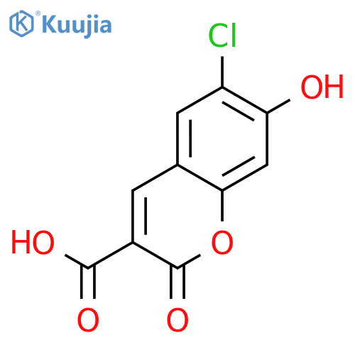 6-Chloro-7-hydroxycoumarin-3-carboxylic acid structure
