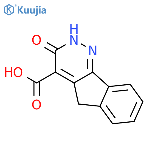 2H-Indeno[1,2-c]pyridazine-4-carboxylic acid, 3,5-dihydro-3-oxo- structure