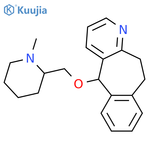 5-[(1-methylpiperidin-2-yl)methoxy]-10,11-dihydro-5H-benzo[4,5]cyclohepta[1,2-b]pyridine structure