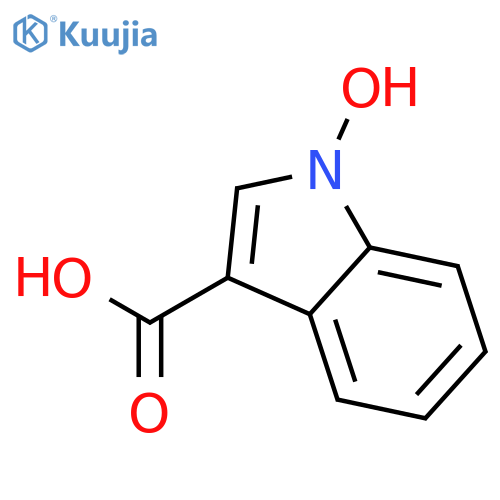 1H-Indole-3-carboxylic acid, 1-hydroxy- structure